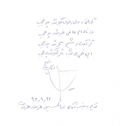دست نوشته اسماعیل خلج برای امیر عبدالحسینی
